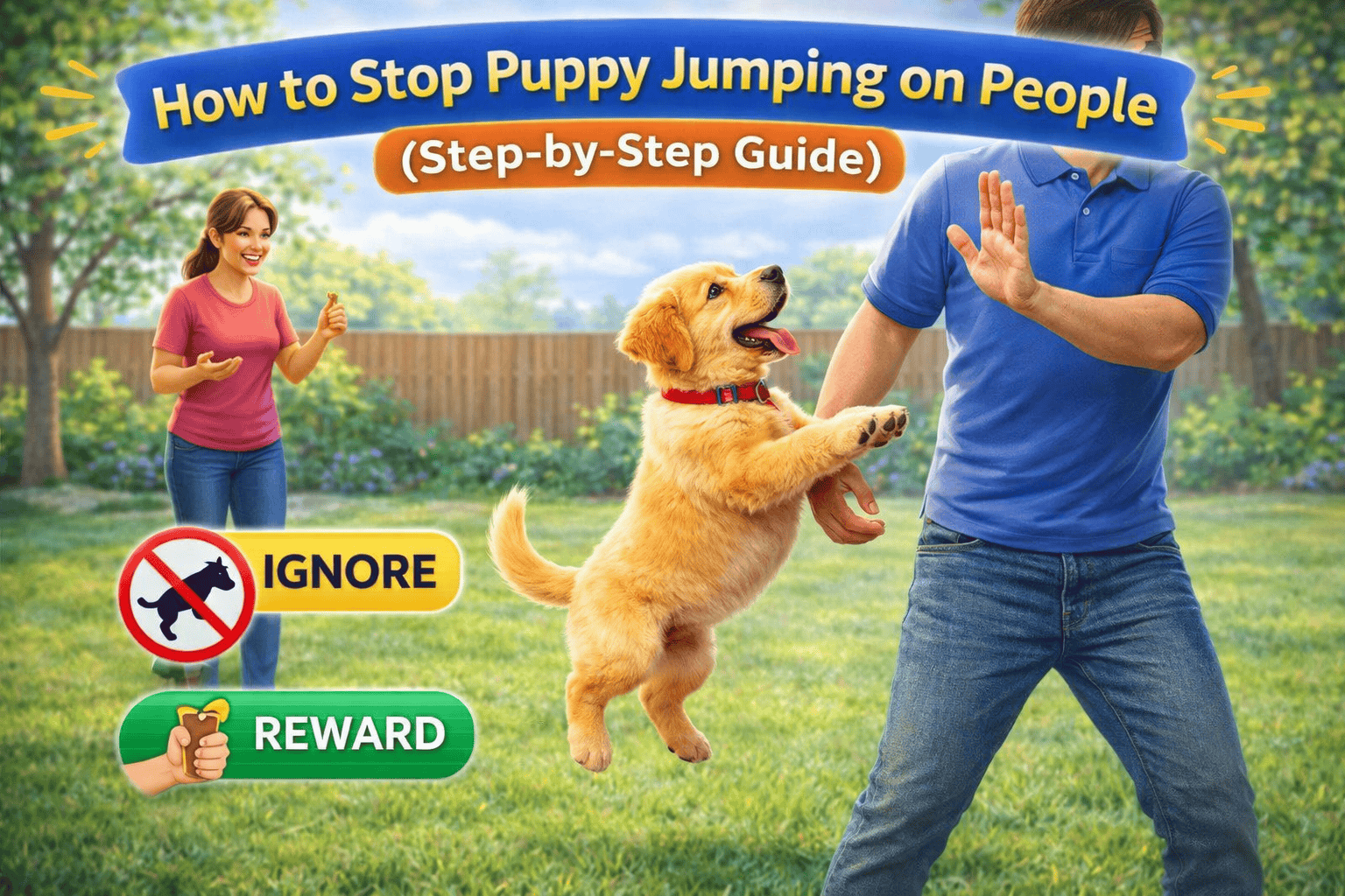 Stop A Puppy From Jumping on People