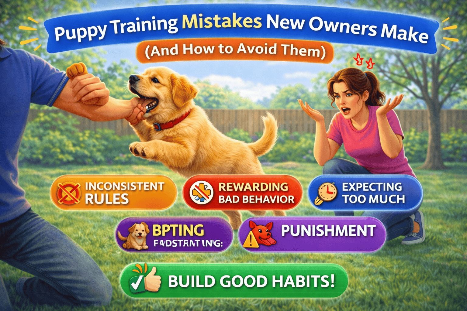 Puppy Training Mistakes